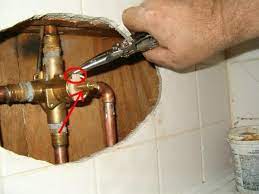 The person (not me) i had helping installed the valve at about 48 from tub floor or about 30 above faucet. Moen Type Posi Temp Shower Faucet Will Not Turn All The Way Around Doityourself Com Community Forums