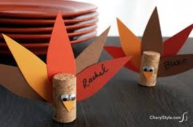 Personalizing these thanksgiving card samples at canva is made easy for everyone. Cork Turkey Place Cards Fun Family Crafts