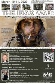 20 Years Later: Military, Academic Experts to Assemble in March to Cement  Iraq War's Lasting Legacy