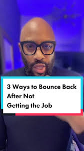 You applied for a job you really wanted but didn’t get it. 🥹 How do you  bounce back? #careercoach #trainerterryjones #interviewpreparation  #careertiktok #jobinterviewtips @trainerterryjones