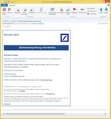Max Mustermann Sicherheitsuberprufung Von Deutsche Bank Ag Oskar Bahn Online De Vorsicht E Mail