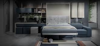 In großen städten sind die wohnungen und somit auch die räume. Hochwertige Design Schrankbetten Mit Tisch Sofa Oder Regal