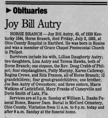 Obituary for Joy Bill Autry