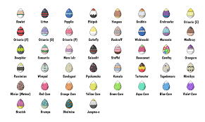 I Made A Custom Egg Sprite For Every Generation 7 Family Sprite Pokemon Sun Pokemon