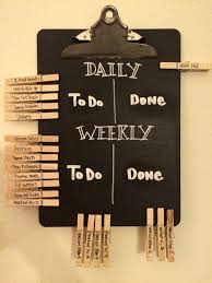 even grown ups need a chore chart daily and weekly