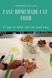 How To Make Raw Cat Food 11 Hacks To Make It Easy Raw Cat Food Recipes Homemade Cat Food Homemade Raw Cat Food