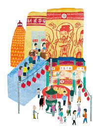 pin on taiwan style illustration