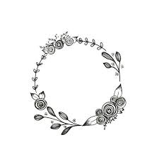 Empty Floral Wreath Wreath Wreaths Drawing Doodle Floral Floralwreath Art Nakis Desenleri Kasnak Sanati Desenler