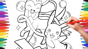 You can use our amazing online tool to color and edit the following sylveon coloring pages. Pokemon Coloring Pages For Kids Drawing And Coloring Pikachu And Sylveon Pokemon Art For Kids Youtube