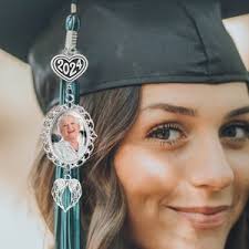 Graduation Tassel Charm With Angel Wings Graduation Tassel Memorial With  Angel Wings Graduation Tassel Memorial Graduation Memorial Tassel