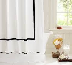 Pin By Joanna On Home Interior In 2020 Black Shower Curtains White Shower Curtain Black White Shower Curtain