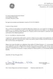 5390144 Wusb Host Radio Cover Letter Agent Auth Ge Medical Systems