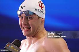 Daniel Diehl competes in the Men's 200m Backstroke Final
