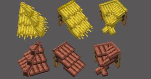 recently finished these roof models for my mod minecraft minecraft roof pixel art mod