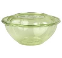 24oz Salad Bowl & Lid, Green