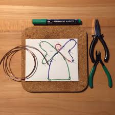 Schöne engel können sie leicht aus papier basteln. Send Me An Angel Oder Ein Engel Aus Draht Lilamalerie De