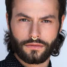 Make a statement with this rose gold round hinged septum clicker ring. Jewelry Body Jewelry Men Septum Ring Gold Septum Jewelry Septum Piercing Daith Earring Daith Hoop 14k Yellow Rose Gold 21g Cartilage Hoop Piercing Daith