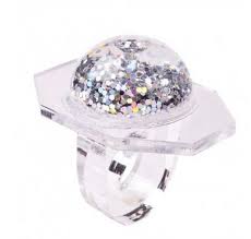 Object Of My Affection Kitty Joseph Glitter Ring Glitter Ring Jewelry Bling Rings