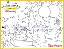 Dinosaur birthday coloring pages birthday coloring pages are available for children of all ages on our website. Downloadable Dinosaur Coloring Pages Dinosaur Birthday Party Etsy Dinosaur Coloring Pages Dinosaur Birthday Party Dinosaur Birthday