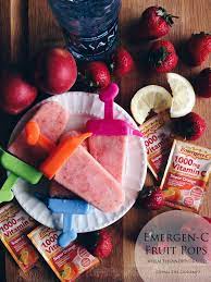 Ward off germs of cold + flu season! Emergen C Fruit Pops Living The Gourmet