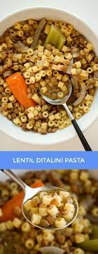 Lentil Ditalini Pasta Bravabod Recipe Ditalini Pasta Foood Recipes Recipes