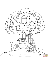 Coloriage - Maison dans l'arbre des oursons Berenstain | Coloriages à  imprimer gratuits