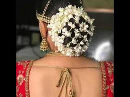 Youtube Floral Hair Indian Hairstyles Bride Hairstyles