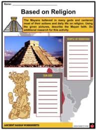 Ancient Mayan Facts, Worksheets, Origins & History For Kids