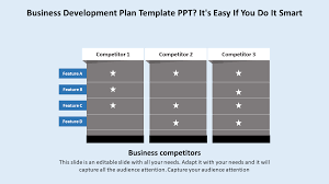 Business Development Plan Template Vertical Model Slideegg