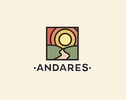 andares logo design logomark logotype landscape horizon road fields outline clean red ye landscape company logos green logo design typography logo