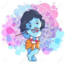 Little Cartoon Krishna With A Flute Vector Cartoon Illustration Royalty Free Cliparts Vectors And Sto Cartoons Krishna Radha Krishna Art God Illustrations