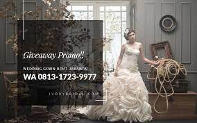 Promo Wedding Dress Rental Jakarta Gaun Perkawinan Baju Pengantin Gaun Pengantin Ekor Panjang