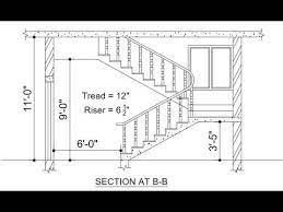 Full Drawing For Staircase Staircase Cross Section Full Details Drawing Youtube Stairs Drawing Detail Drawing Staircase Detail Drawing