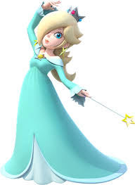 She has a pacifier similarly to baby peach and baby daisy except that baby rosalina's is gold. Rosalina Mario Wikipedia