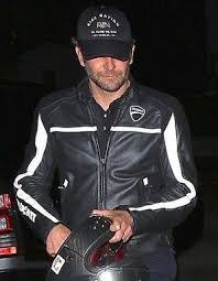 Bradley Cooper Dines Biker Leather Jacket In Usa Uk Canada Germany France Australia Russia Leather Motorcycle Jacket Leather Jacket Leather Jacket Men