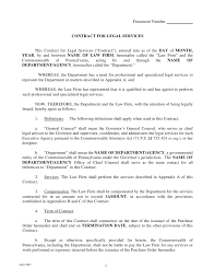 If no other date is specified, the contract is effective on the execution (signing) date. Document Number Contract For Legal Services This Contract For Legal