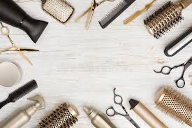 Various Hair Dresser Tools On Wooden Background With Copy Space Aff Tools Dresser Hair Wooden Space Hair Salon Art Hair Salon Quotes Hair Dresser