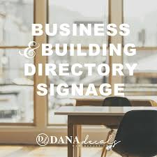 Custom Business Building Directory Signage - Window Sticker ...