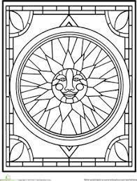 Stained Glass Window Coloring Page Abstract Coloring Pages Coloring Pages Stained Glass Patterns