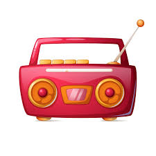 Cartoon red radio. Music icon. - Download Free Vectors, Clipart Graphics &  Vector Art