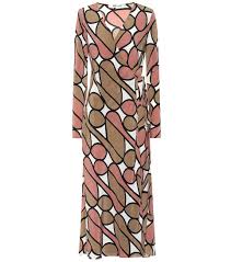 Tilly Printed Silk Midi Wrap Dress