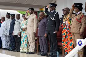 All over the country, Police Officers took centre stage at the 63rd  Independence Day parade. Check out our personnel at Ho in the Volta Region.  Photo credit @JMA