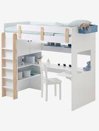 Lit Mezzanine Combine Ligne Everest Blanc Bois Vertbaudet Lit Mezzanine Lit Mezzanine Enfant Mezzanine Enfant