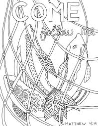 Use the fishing for people (mark) coloring page as a fun activity for your next children's sermon. The Uncanny Coloring Lindsay Carr