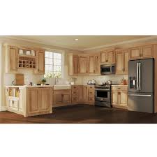Hampton Bay Hampton Assembled 36x34 5x24 In Sink Base Kitchen Cabinet In Natural Hickory Ksb36 Nhk The Home Depot In 2020 New Kitchen Cabinets Rustic Kitchen Rustic Kitchen Cabinets