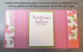 Card making templates card making tutorials card making techniques card making tips fancy fold cards folded cards step cards interactive cards our challenges are currently inactive. Photo Tutorial Easiest Ever Bridge Fold Card Birthday Card Craft Card Making Birthday Gatefold Cards