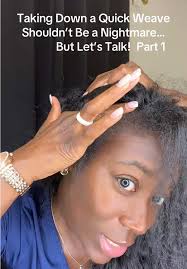 PART 1 Let’s be real—removing a quick weave should be simple and painless…  but for some of us, it’s been a horror story. I’m showing you how I take  mine down without ripping out my hair or crying in ...