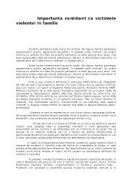 Marti, 22 februarie 2011, 00:00. Doc Importanta Contilierii Cu Victimele Violentei In Familie Andrei Cristian Academia Edu