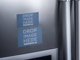 Download Placeit Refrigerator Magnets Mockup Of Two Images