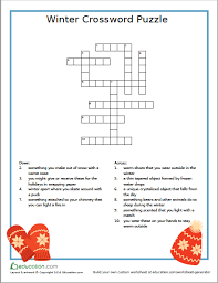 This winter, we'll all be looking for hobbies and games to do while spending time indoors, and puzzles are a great way to spend time. Winter Crossword Puzzle Free Printable Puzzles For Kids Crossword Puzzle Free Printable Crossword Puzzles